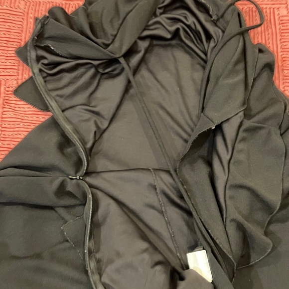 Vintage made in Canada XL Elegant Black Ruffle Mini Dress women’s - Picture 11 of 11